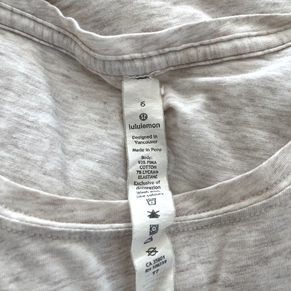 lululemon athletica Short Sleeve Tees - Black, Pink, Gray, White - Picture 3 of 4